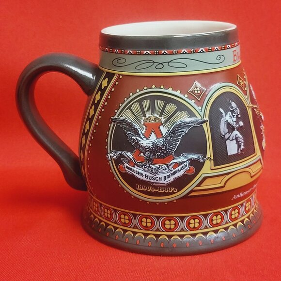Anheuser Busch Mug Historical A & Eagle Series The 1900 Edition Third in a Serie - Picture 1 of 12